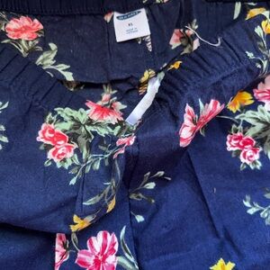 Old Navy Navy Floral Print Pajama top With Shorts